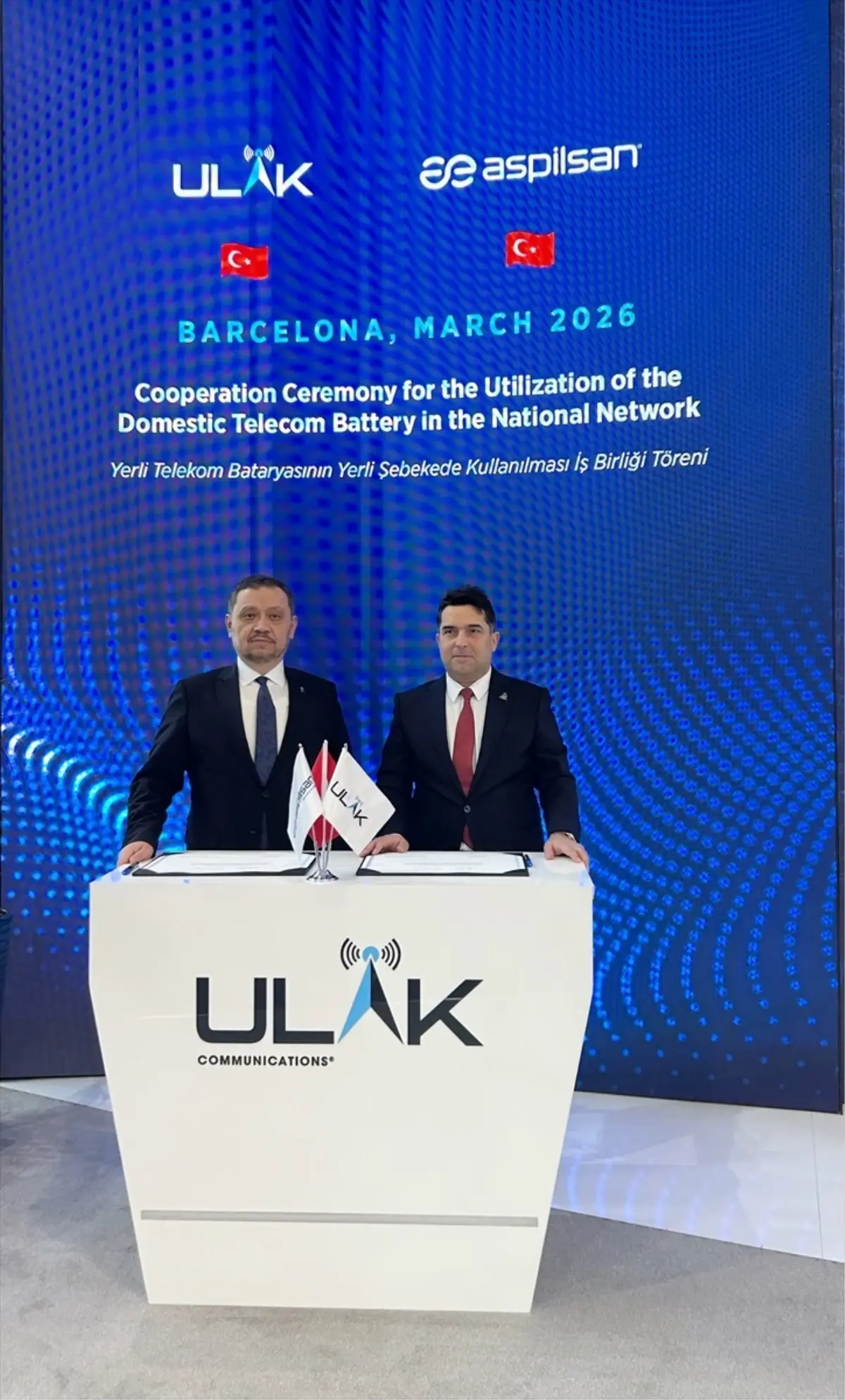 ASPİLSAN ve ULAK, MWC’de Yerli Telekom Bataryası Üzerine Stratejik İşbirliği İmzaladı