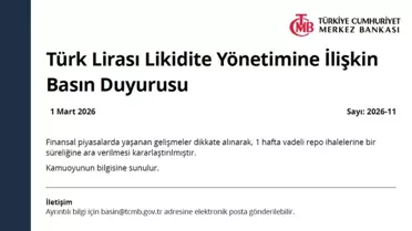 TCMB'den Döviz Piyasasını Dengelemek İçin Yeni Vadeli İşlem Hamlesi