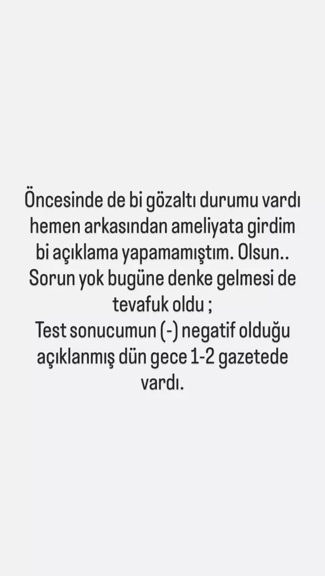 Dalkılıç'ın iyileşme sürecindeki kontrol