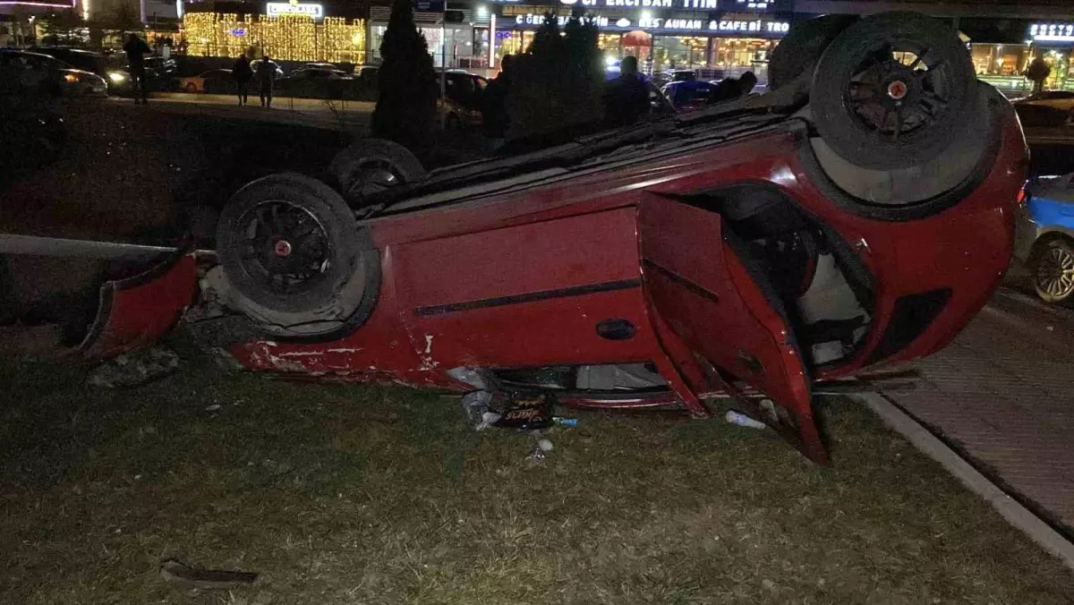 Takla atan araç Çorum'da