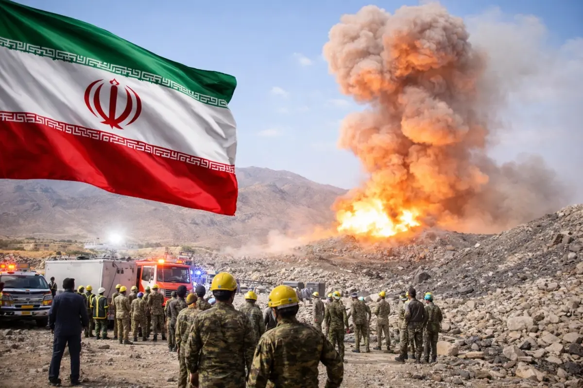 İran Fars eyaletinde deprem sonrası yıkım