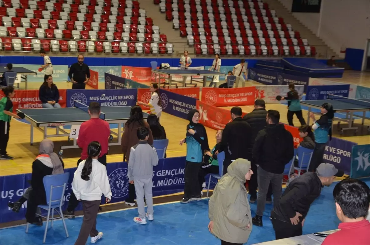 Muş’taki okul takımlarının masa tenisi turnuvası kapak fotoğrafı