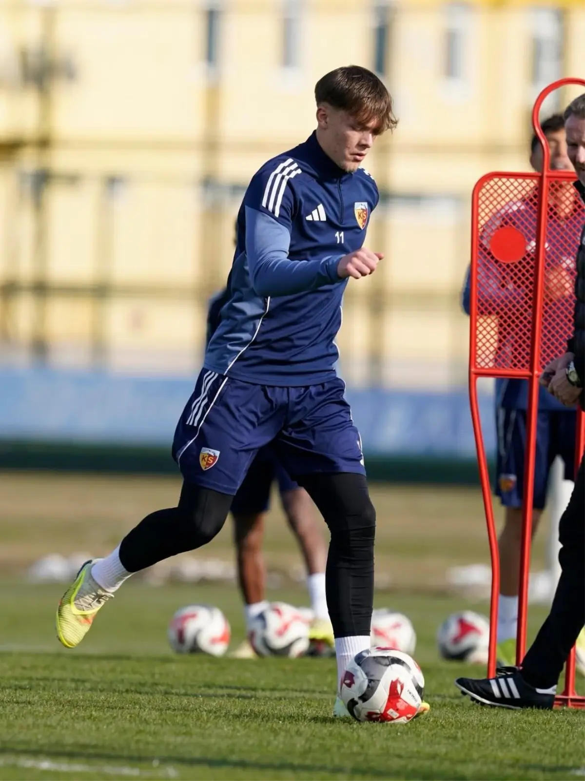 Kayserispor takımı antrenman yapıyor