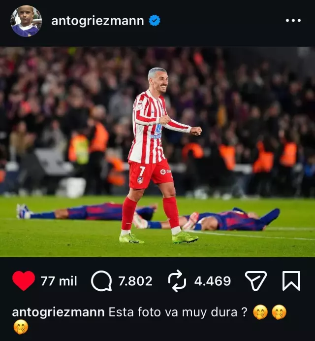 Griezmann'ın kutlaması