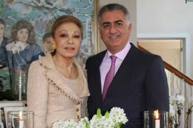 Farah Pehlevi’nin medya önünde duruşu