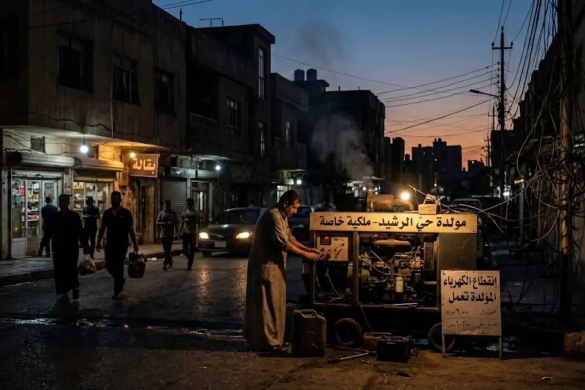Irak'ta Ülke Çapında Elektrik Çöküşü: Jeneratörler Halkı Aydınlatıyor