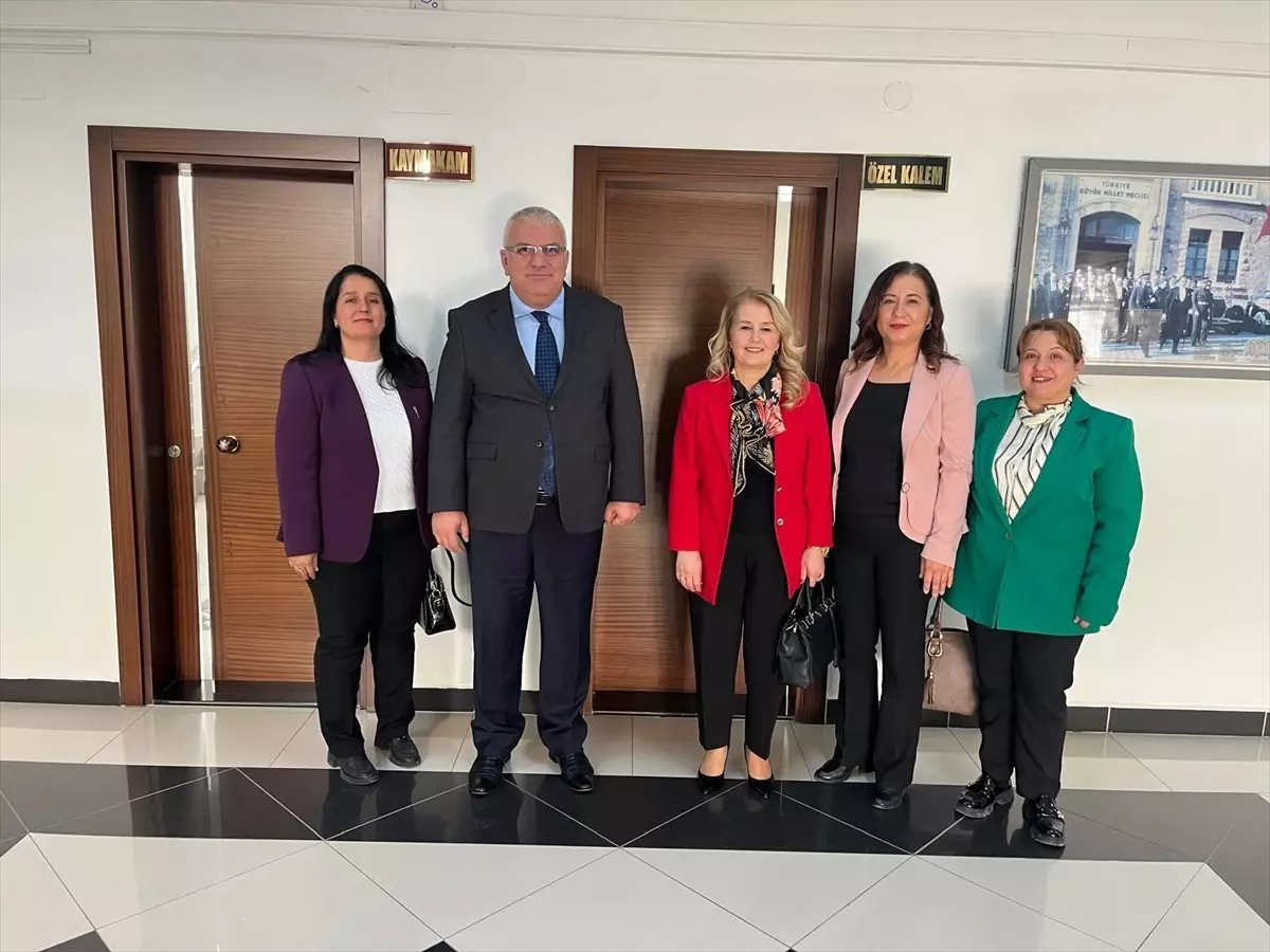 Prof. Dr. Fatoş Belgin Yıldırım, Kaymakam Güneş'i Kumluca’da Ziyaret Etti