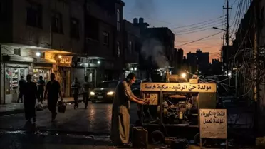 Karanlıkta kalan Irak şehirleri