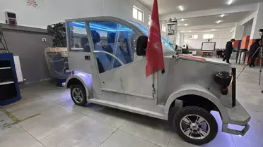 Samsun Lisesi Öğrencileri Atık Malzemelerle 7,5 HP’lik Mini Otomobil Üretti