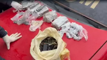 Ele geçirilen silah parçaları