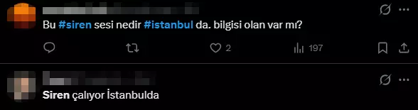 Siren sesine tanık bir vatandaş
