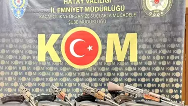 Ele geçirilen AK‑47 tüfekler