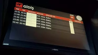 Saldırı sonrası Nahçıvan Havalimanı'nda görüntü