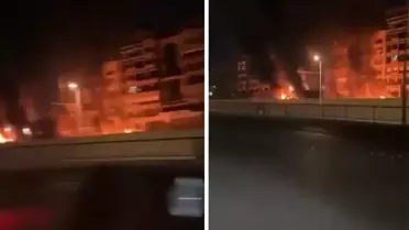 İsrail saldırısı sonrası Lübnan'da yükselen dumanlar