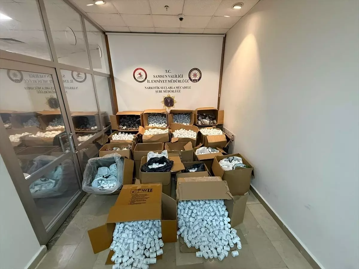 Samsun Canik’te Devasa Uyuşturucu Operasyonu: 421 Bin Hap Ele Geçirildi