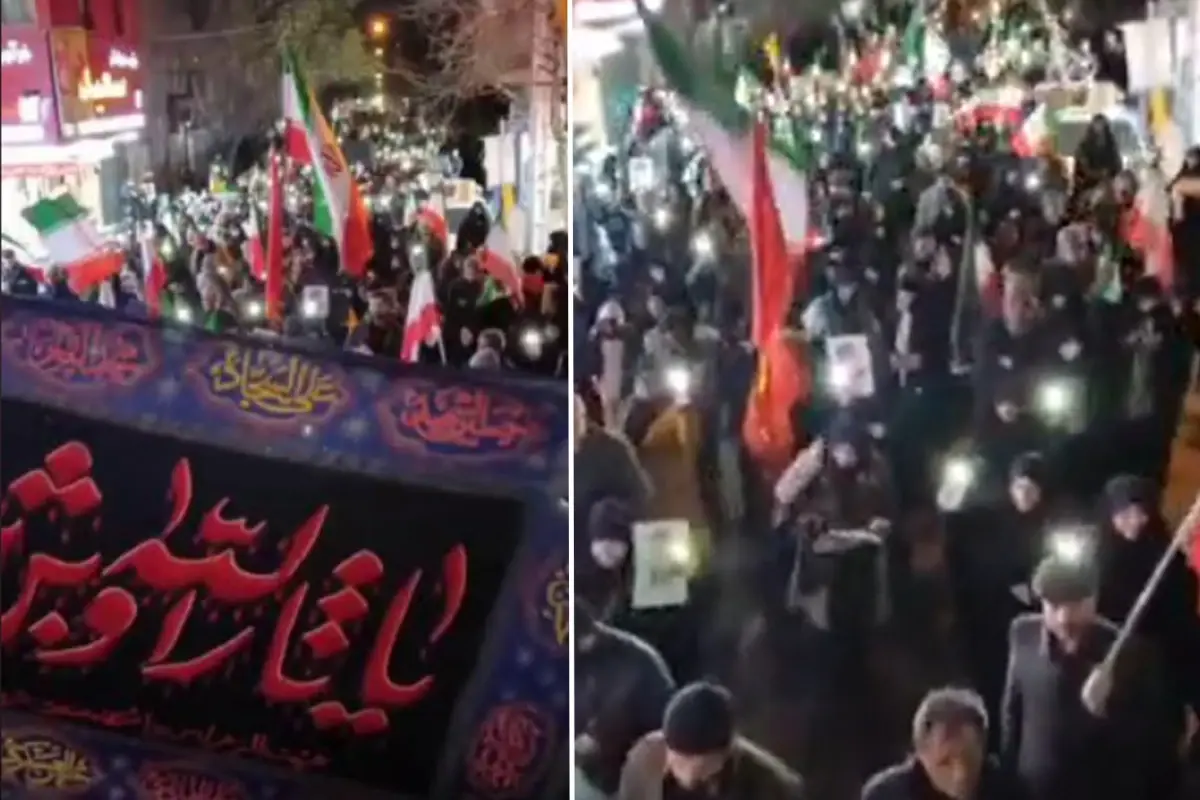 Tahran’da Gece Boyunca Binlerce Vatandaş Sokağa Düşerek “İntikam” Sloganı Attı