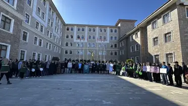 Yeşilay yürüyüşü sırasında çekilmiş fotoğraf