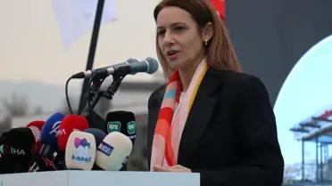 Bakan Göktaş'ın konuşması sırasında çekilen fotoğraf