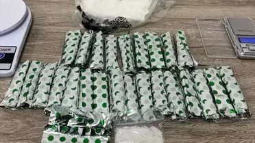 Operasyon sırasında ele geçirilen uyuşturucu maddeler