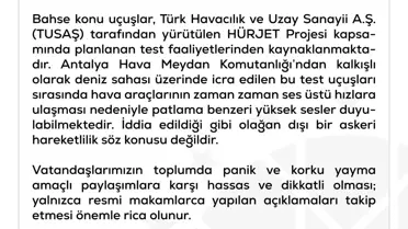 Savunma Bakanlığı’nın F-16 uçuşlarıyla ilgili açıklaması