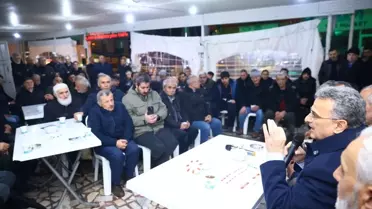 Teravih sonrası Başkan Kurnaz ile vatandaşlar