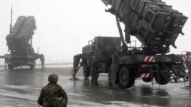 Patriot füze bataryası detay görüntüsü