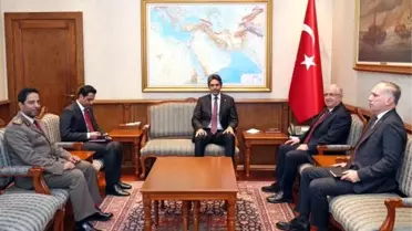 Bakanlık binasında görüşme anı