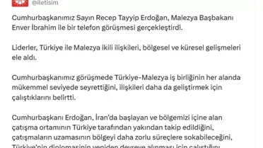 Erdoğan ve İbrahim'in görüşmesinden bir an