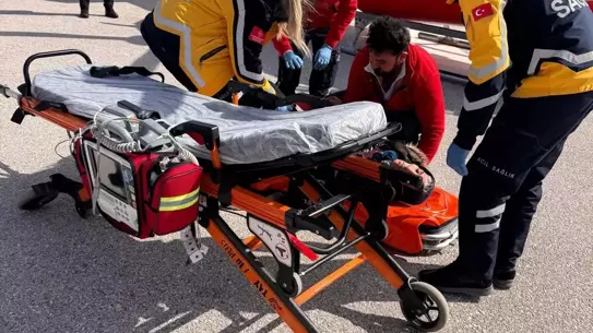 Hava ambulansı ile kurtarma operasyonu