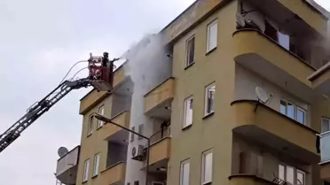 İnegöl'deki yangının söndürülmesi