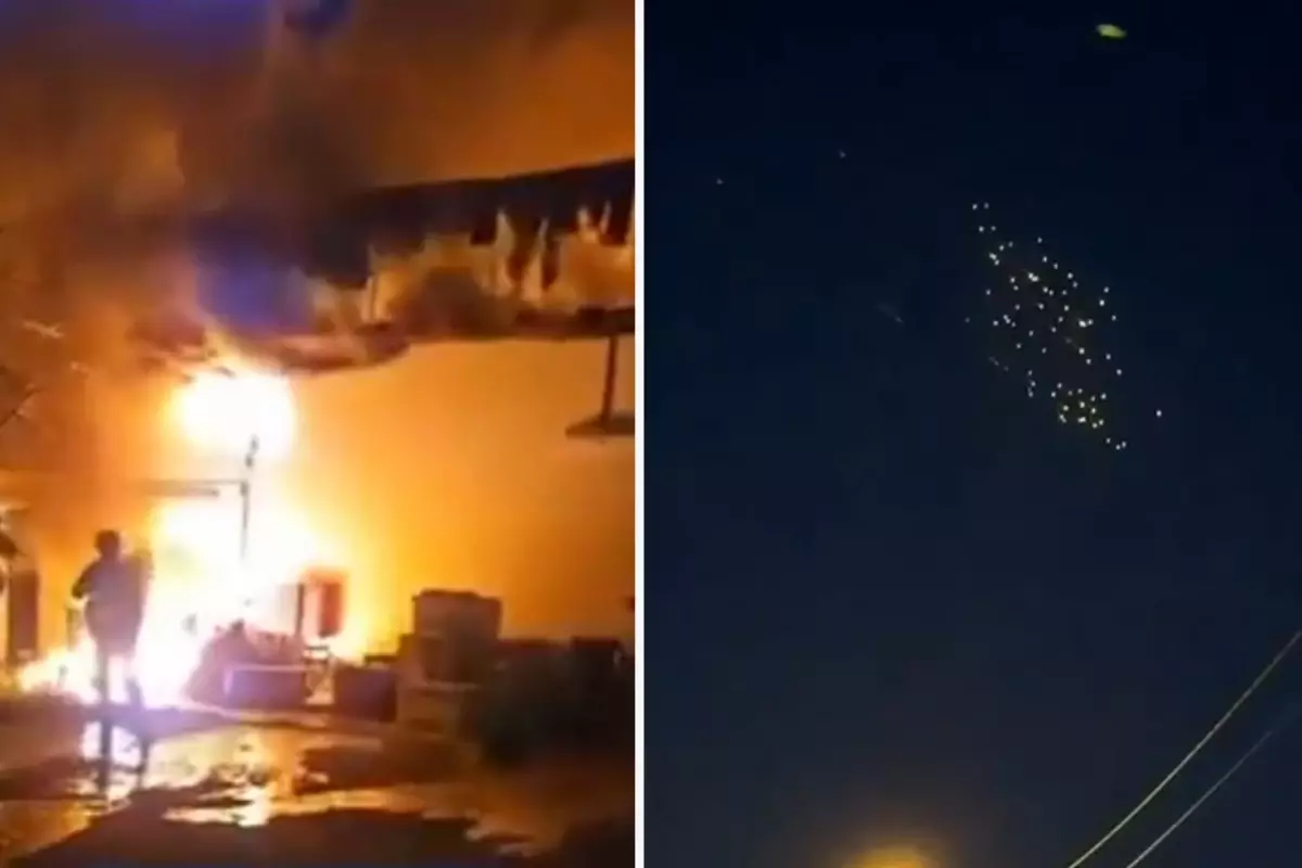 İran'dan Tel Aviv'e Yönelen Geniş Ölçekli Füze Saldırısı Gözler Önünde