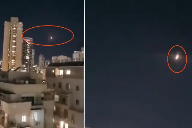 Saldırı anında Tel Aviv sokakları