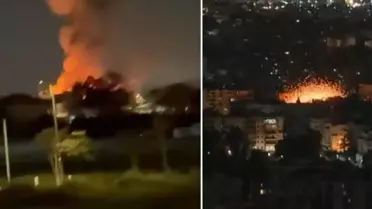 İsrail ordusunun Beyrut'a yönelik bombardımanı