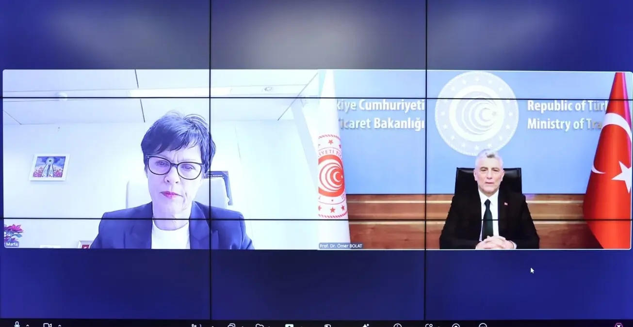 Ticaret Bakanı Bolat ve AB Komisyonu Üyesi Kos Sanal Görüşme Gerçekleştirdi