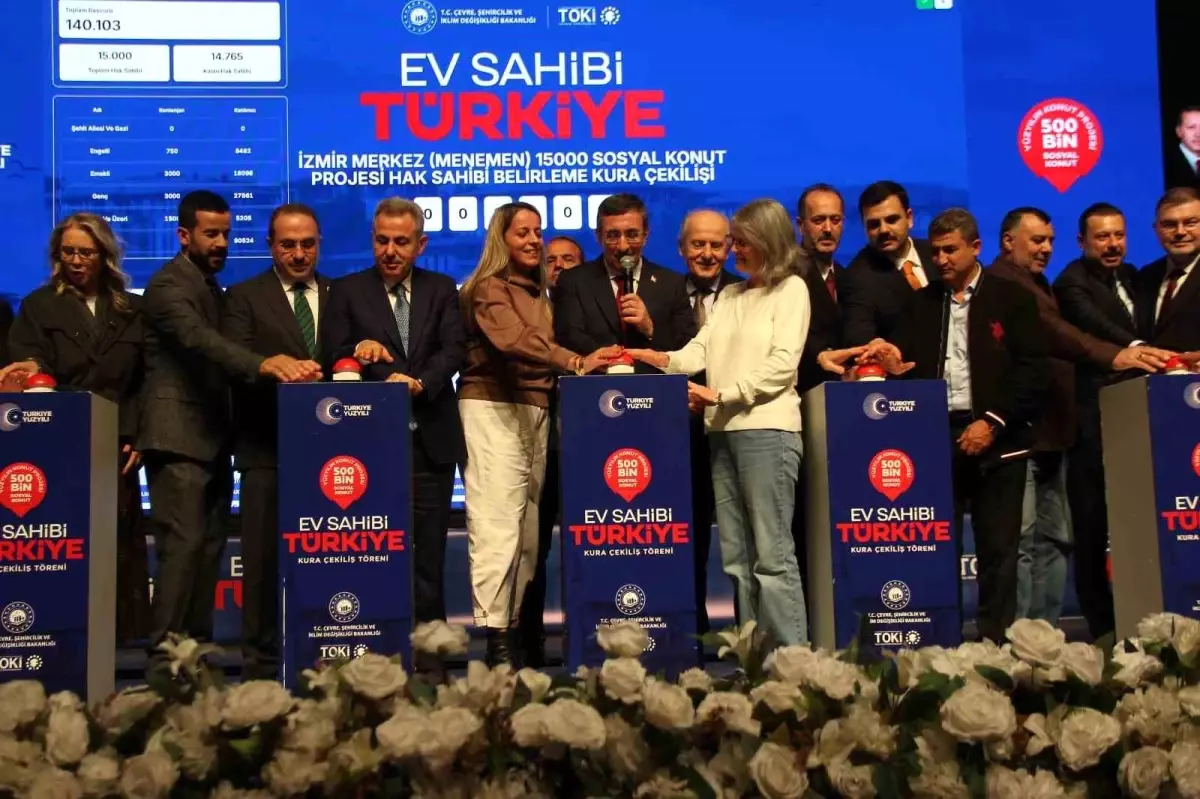 İzmir’de 21.020 Sosyal Konut İçin Kura Çekimi Gerçekleşti