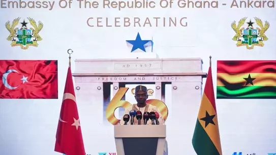 Gana Milli Günü'nde konuşma yapan Ömer Bolat