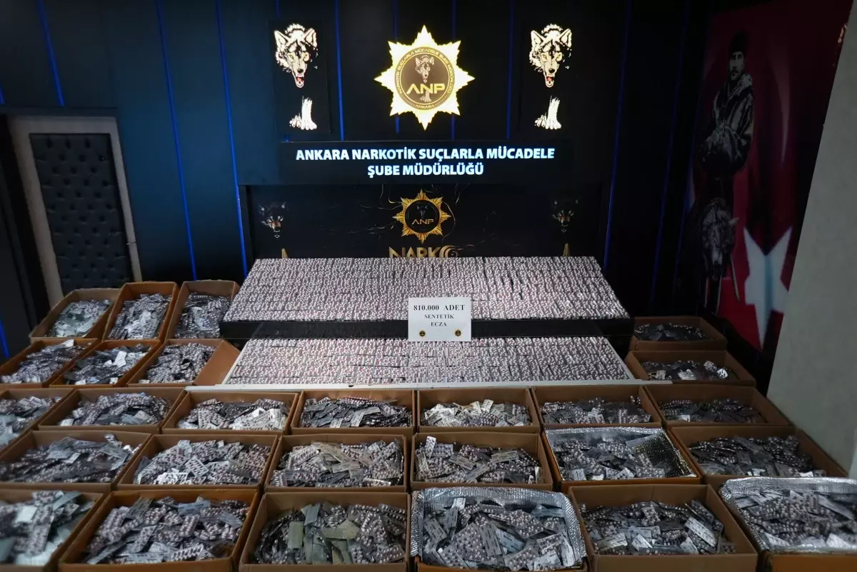 Ankara’da 810 Bin Uyuşturucu Hap Gözden Kaçırıldı: Operasyonun Detayları