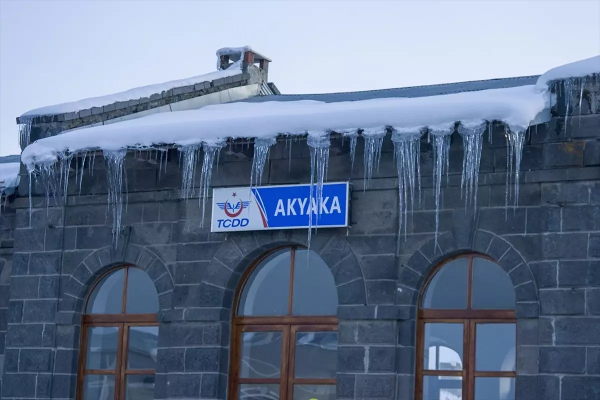 Kars’ta Dondurucu Soğuklar Buz Gibi Durum Yarattı