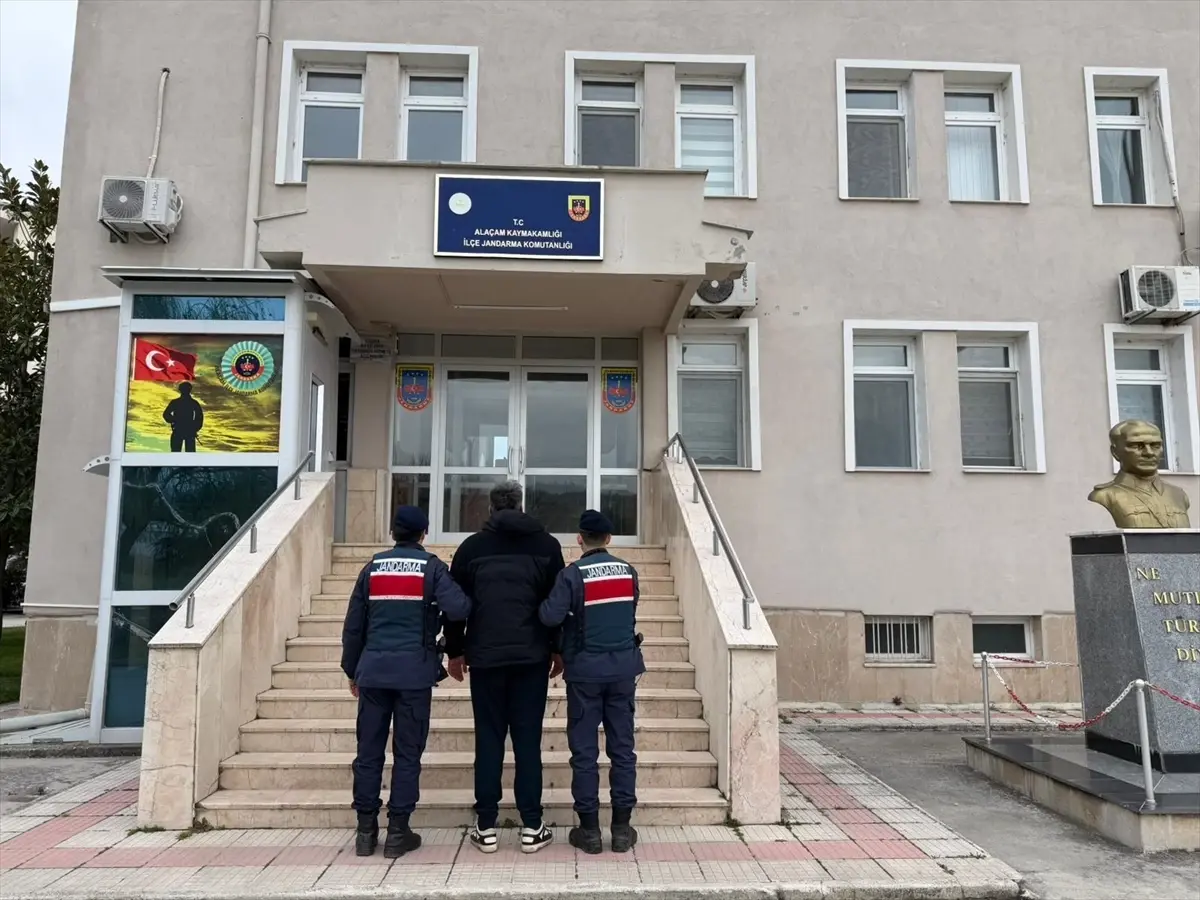 Samsun Alaçam’da 13 Yıl 9 Ay Hapis Cezalı Şahıs Yakalandı