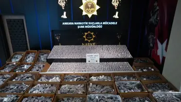 Operasyon sırasında ele geçirilen uyuşturucu haplar