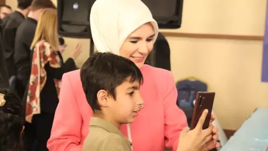 İftar buluşmasından bir anlık görüntü