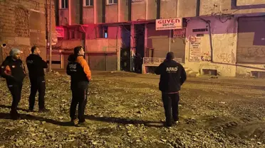 Tahliye edilen binanın dış görüntüsü