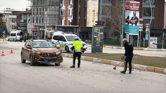 Kaza sonrası araçların görüntüsü