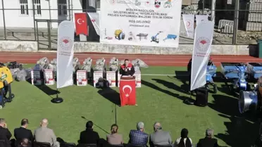 Dağıtılan modern bağcılık ekipmanları