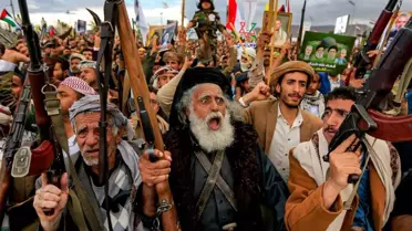 Husi lideri konuşma anı