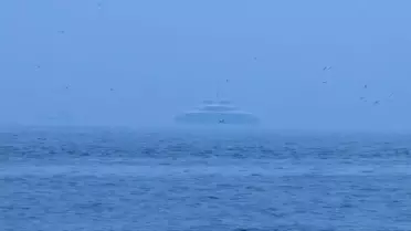 Boğazda sis manzarası