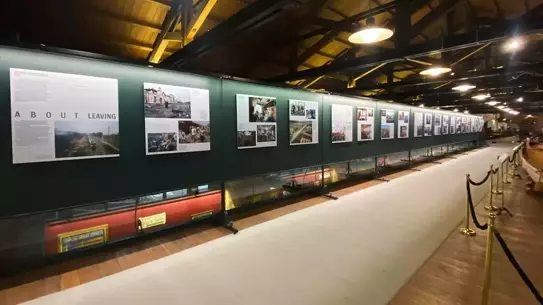 Ukrayna demir yolu çalışanının savaş anındaki fotoğrafı