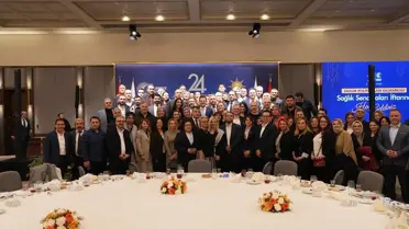 İftar programında hizmet veren sağlık çalışanları