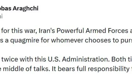 İran Dışişleri Bakanı Arakçi konuşma anı