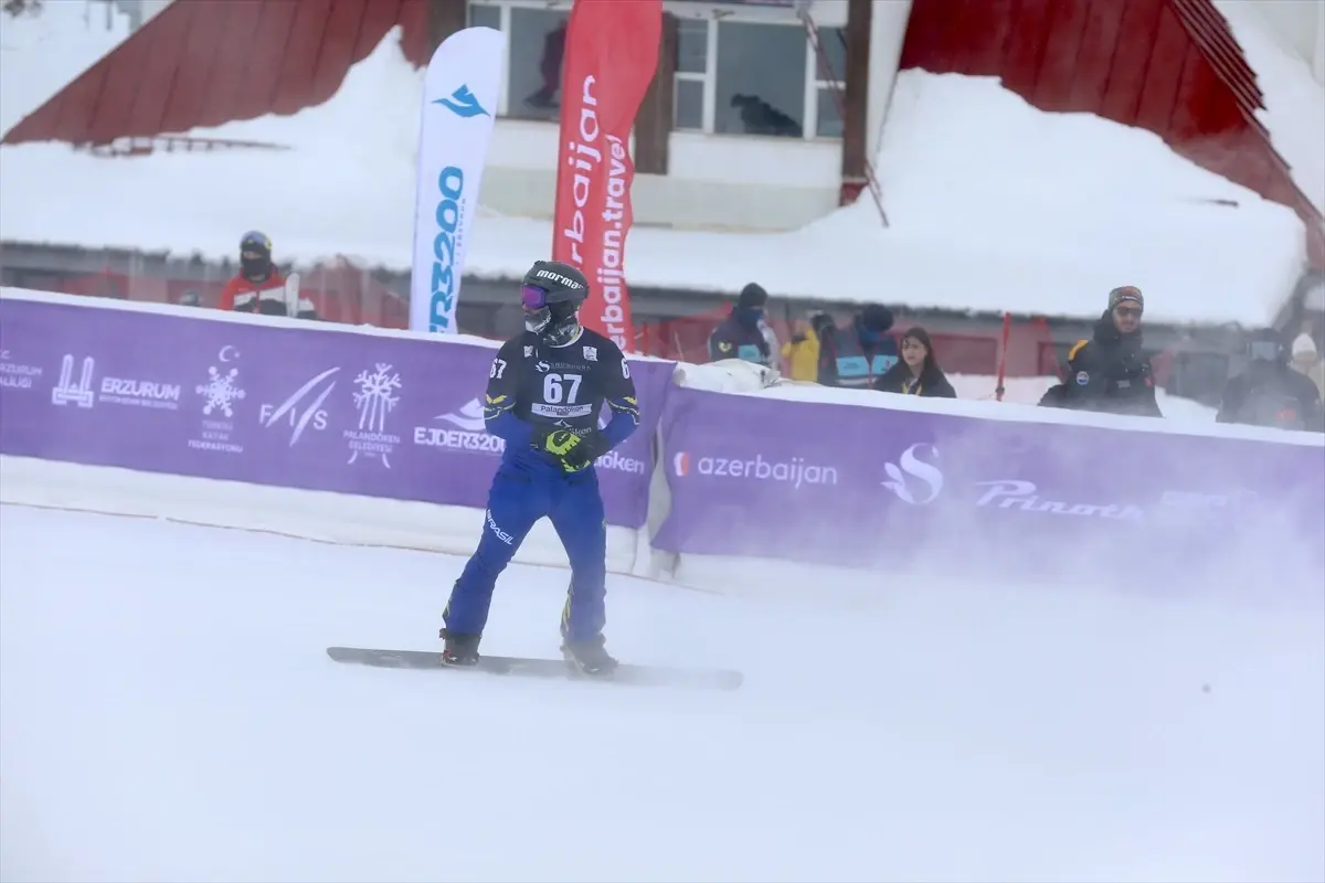 Palandöken Dağları'nda FIS SBX Snowboard Dünya Kupası Coşkusu Başladı